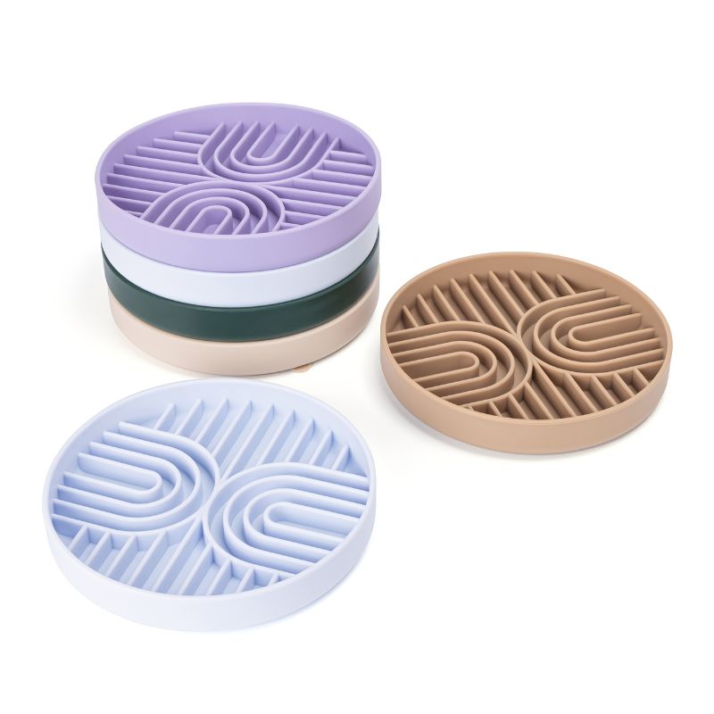 Slow Feeder Dog Bowl Textured Surface